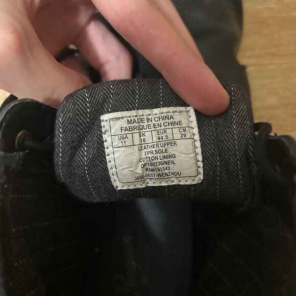 Original Penguin Men's Neil Boots Black Size 11 Shoes - Picture 8 of 8